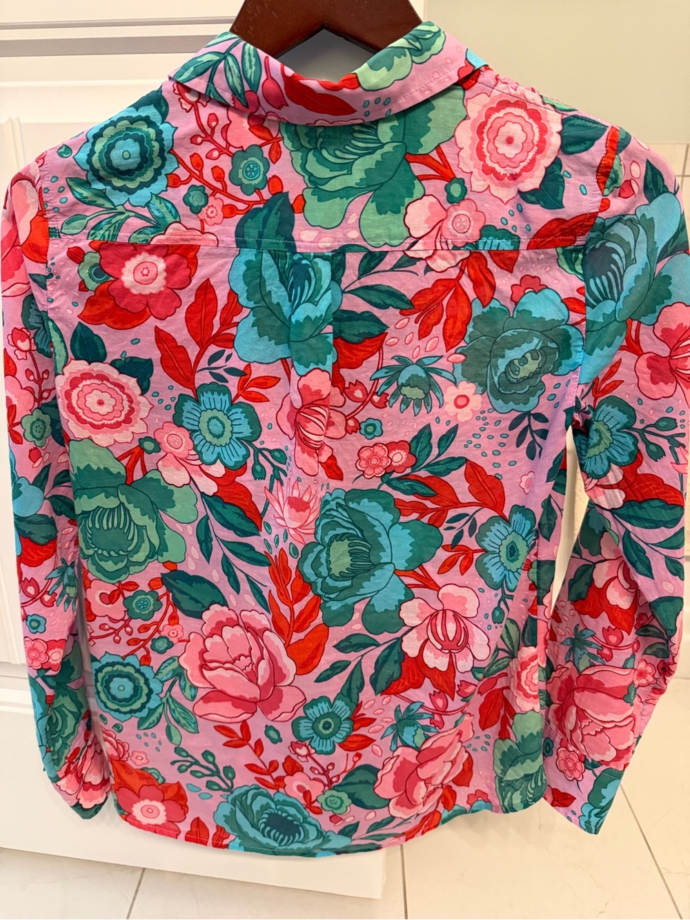 Talbots Pink Floral Button-Up Shirt - Picture 6 of 6